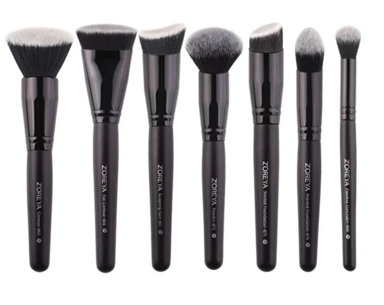 "Black Makeup Brushes Set Eye Face Cosmetic Foundation Powder Blush Eyeshadow Kabuki"