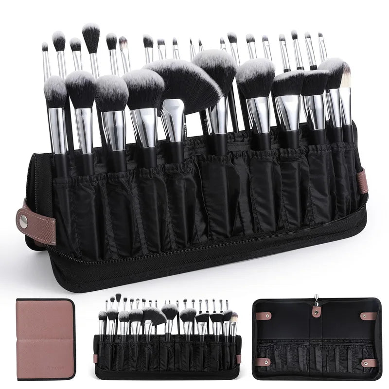 "Waterproof Makeup Brush Bag Artist Case Organizer Storage Zipper Handbag For Travel"