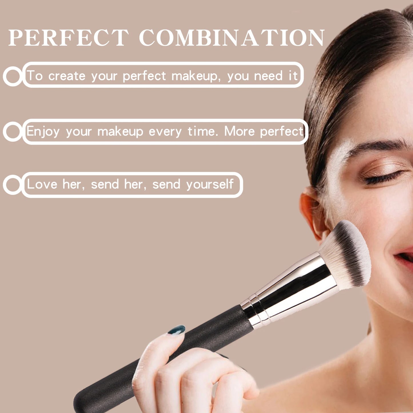 "Professional Makeup Brush Set Combination Foundation Concealer eyeshadow Smooth contoured brush Good brush gift"