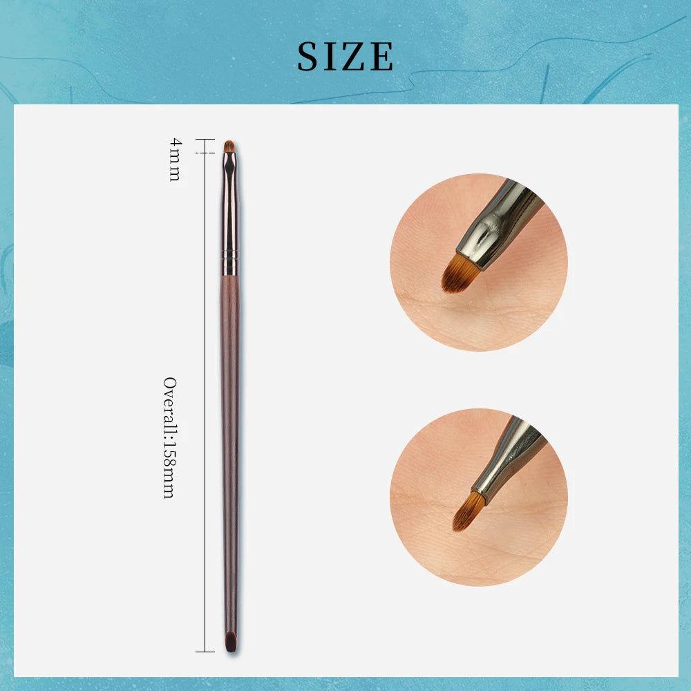 "Precision Eyeliner Brush Synthetic Mini Beauty Makeup Liner Brush Fiber Bristles brochas de maquillaje de alta calidad  1pc"