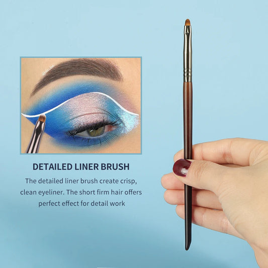 "Precision Eyeliner Brush Synthetic Mini Beauty Makeup Liner Brush Fiber Bristles brochas de maquillaje de alta calidad  1pc"