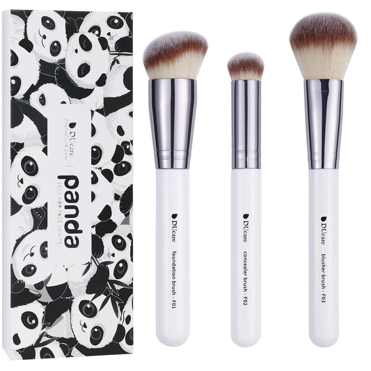 "3Pcs Makeup Brushes Set Foundation Contour Concealer"